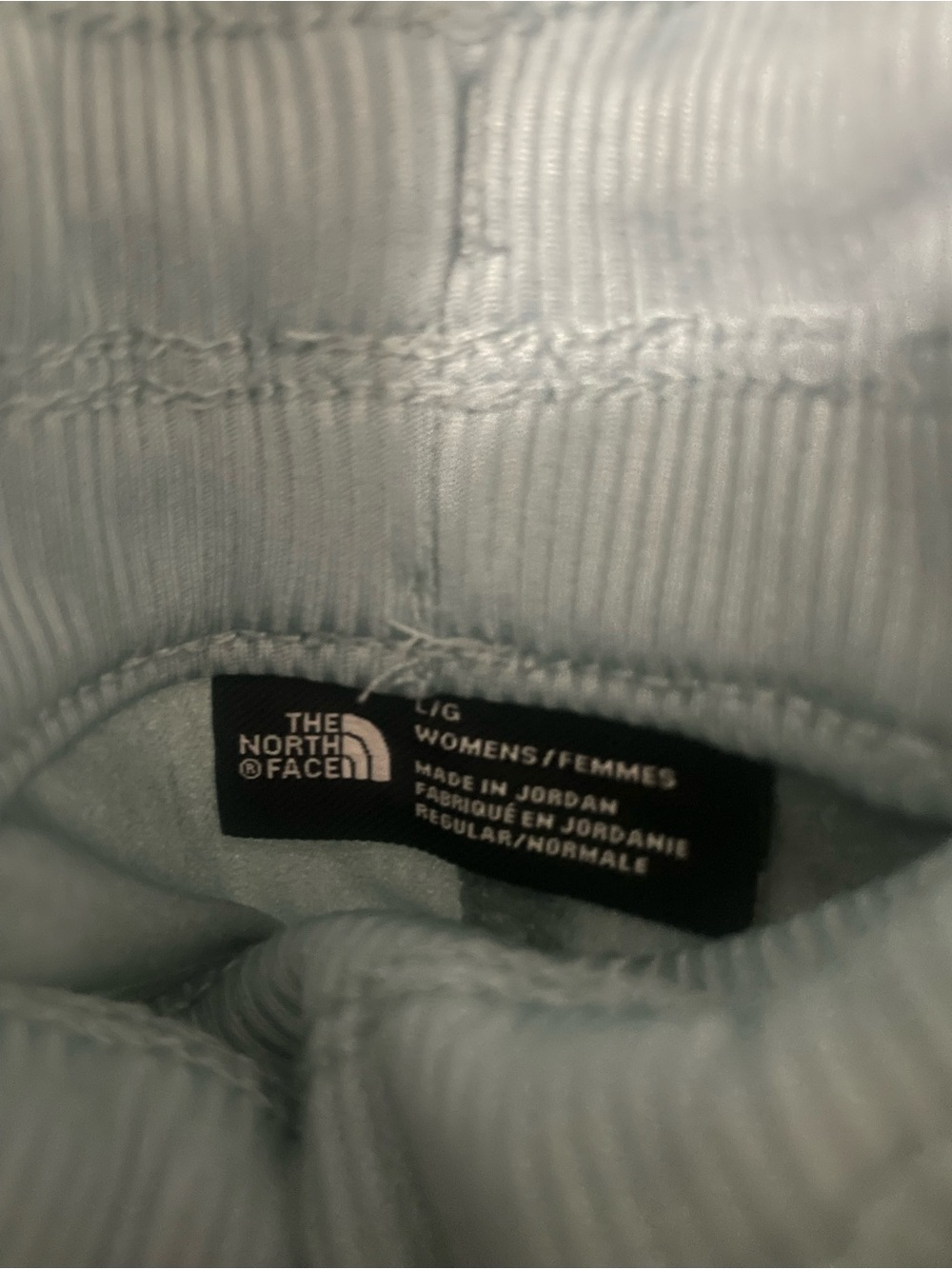 The North Face Women's Dusty Blue Drawstring Athletic Shorts - Picture 3 of 5